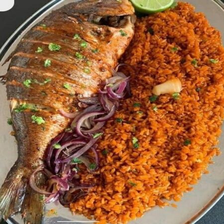 Tilapia Fish and Jollof Rice