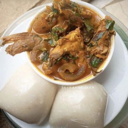 Fufu and Ogbono Soup