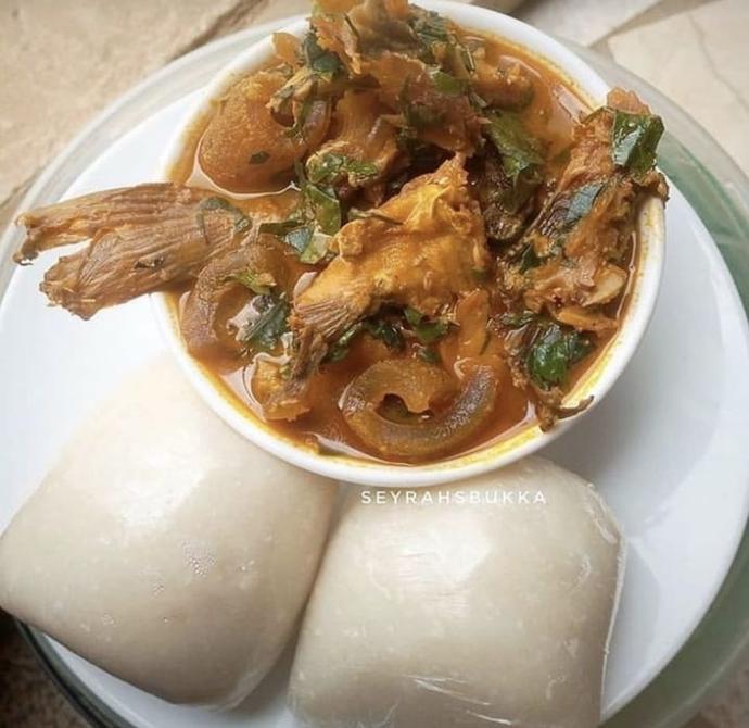 Fufu and Ogbono Soup