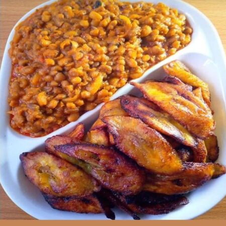 Porridge Beans and Plantain