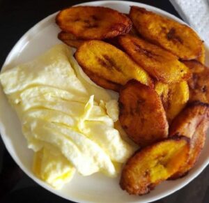 Fried Plantain and Egg