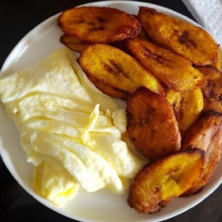 Fried Plantain and Egg