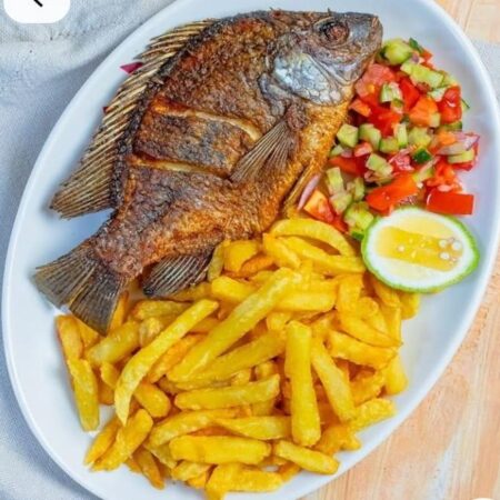 Tilapia fish and chips