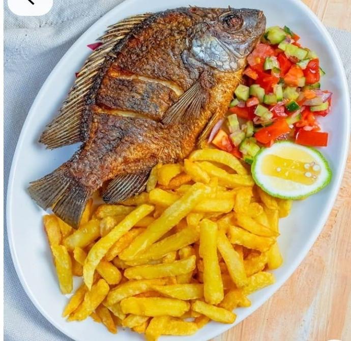 Tilapia fish and chips